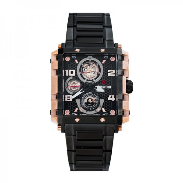 Expedition 6757 Rosegold Black Steel Lady BFBBRBA